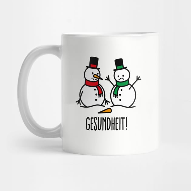 Gesundheit sneezing snowman funny ugly Christmas by LaundryFactory